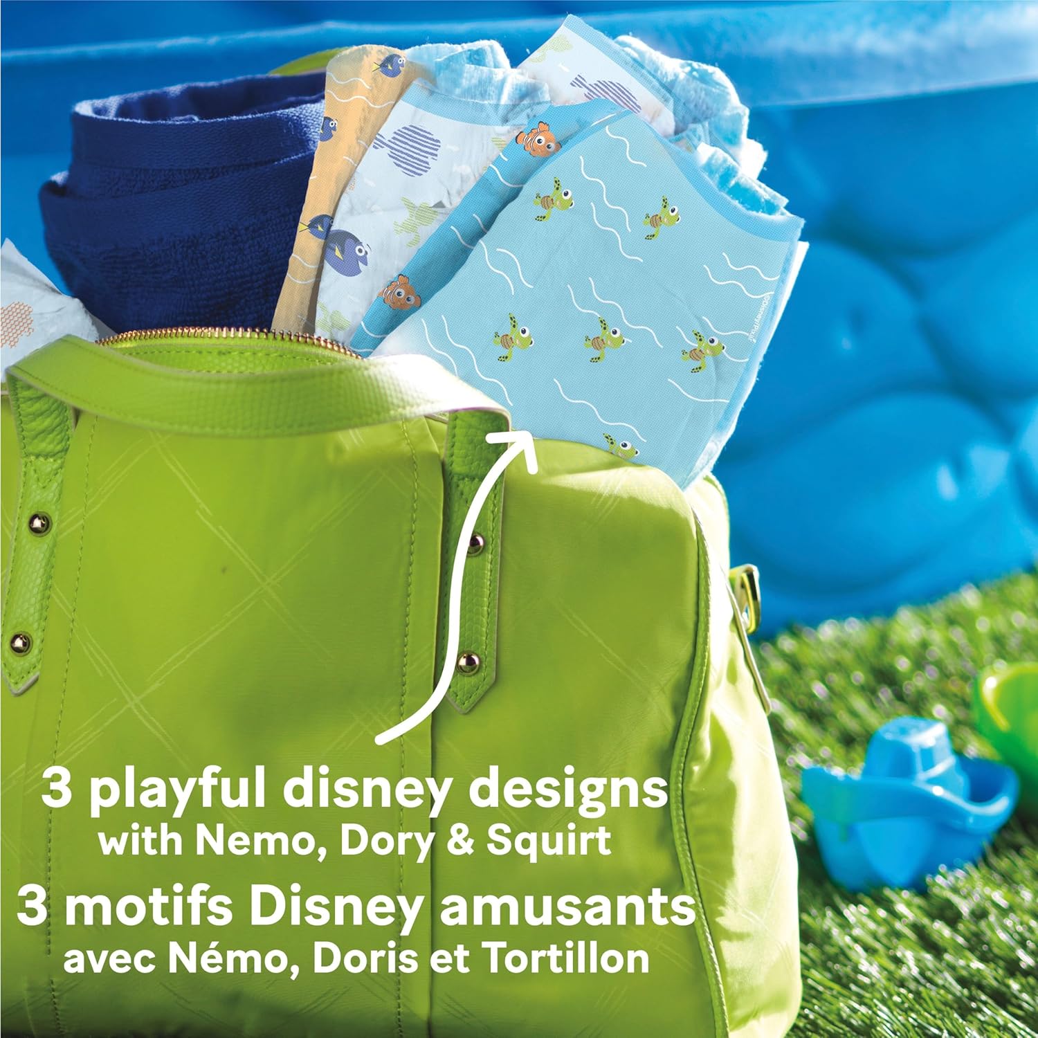 Huggies Little Swimmers Disposable Swim pants, Large, 10 Count Disney Character may be different
