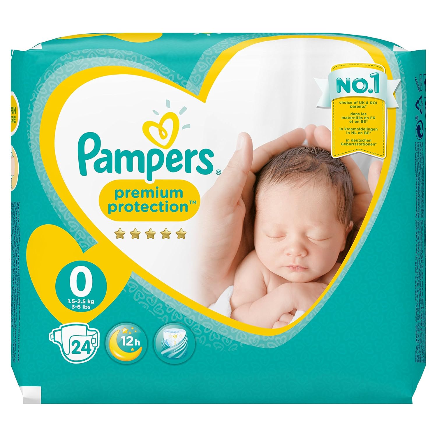 Pampers Baby Micro Diapers (1 - 2.5 Kg) - 24 Pieces