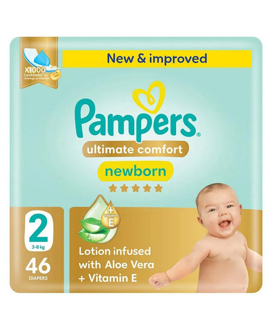 Pampers Ultimate Comfort Taped Diapers Size 2 3–8kg 46 Count dubai