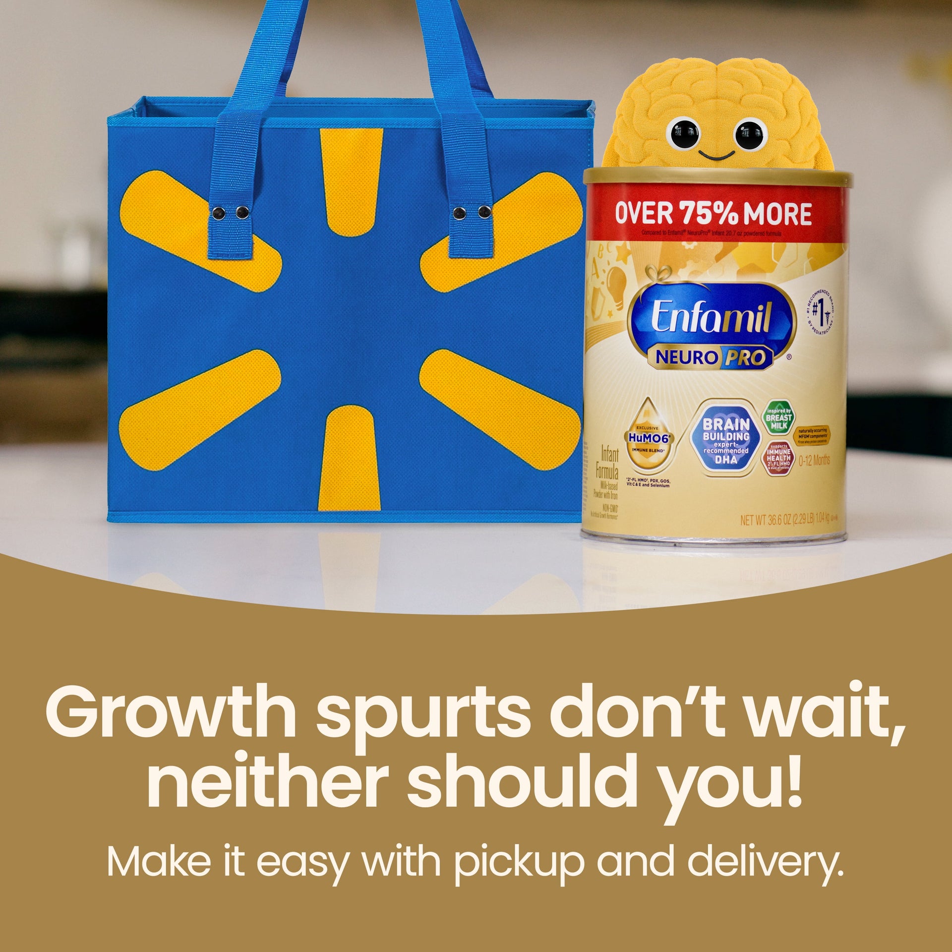 Enfamil NeuroPro Baby Formula, Brain Building Duo DHA & MFGM, Infant Formula Powder, 36.6 oz XL Value Can