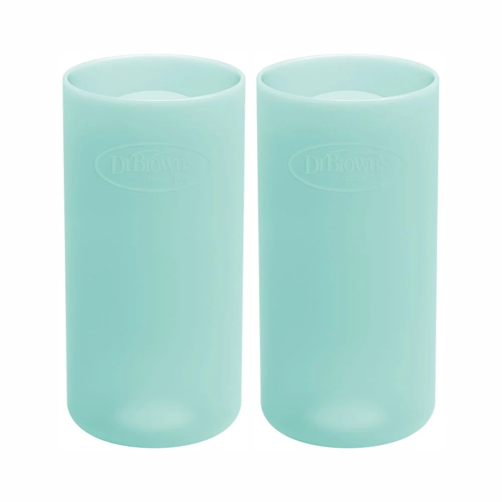 Dr. Brown's® Options+™ Narrow Glass Bottle Sleeve, 8 oz, Mint, 2-Pack