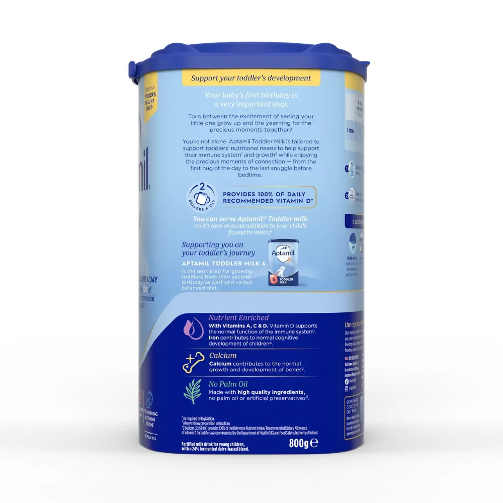 Aptamil 3 Toddler Baby Milk Powder Formula, 1-2 Years, 800g
