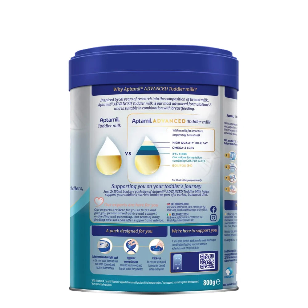 Aptamil 3 Advanced Toddler Milk Powder Formula 1-3 Yrs 800G