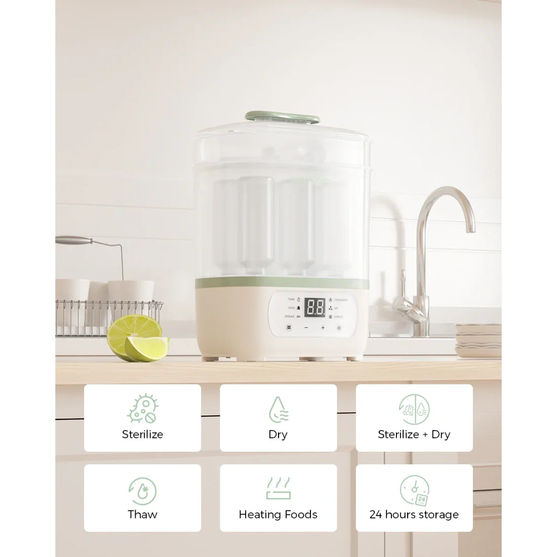 Momcozy 8-in-1 Baby Bottle Steam Sterilizer & Dryer