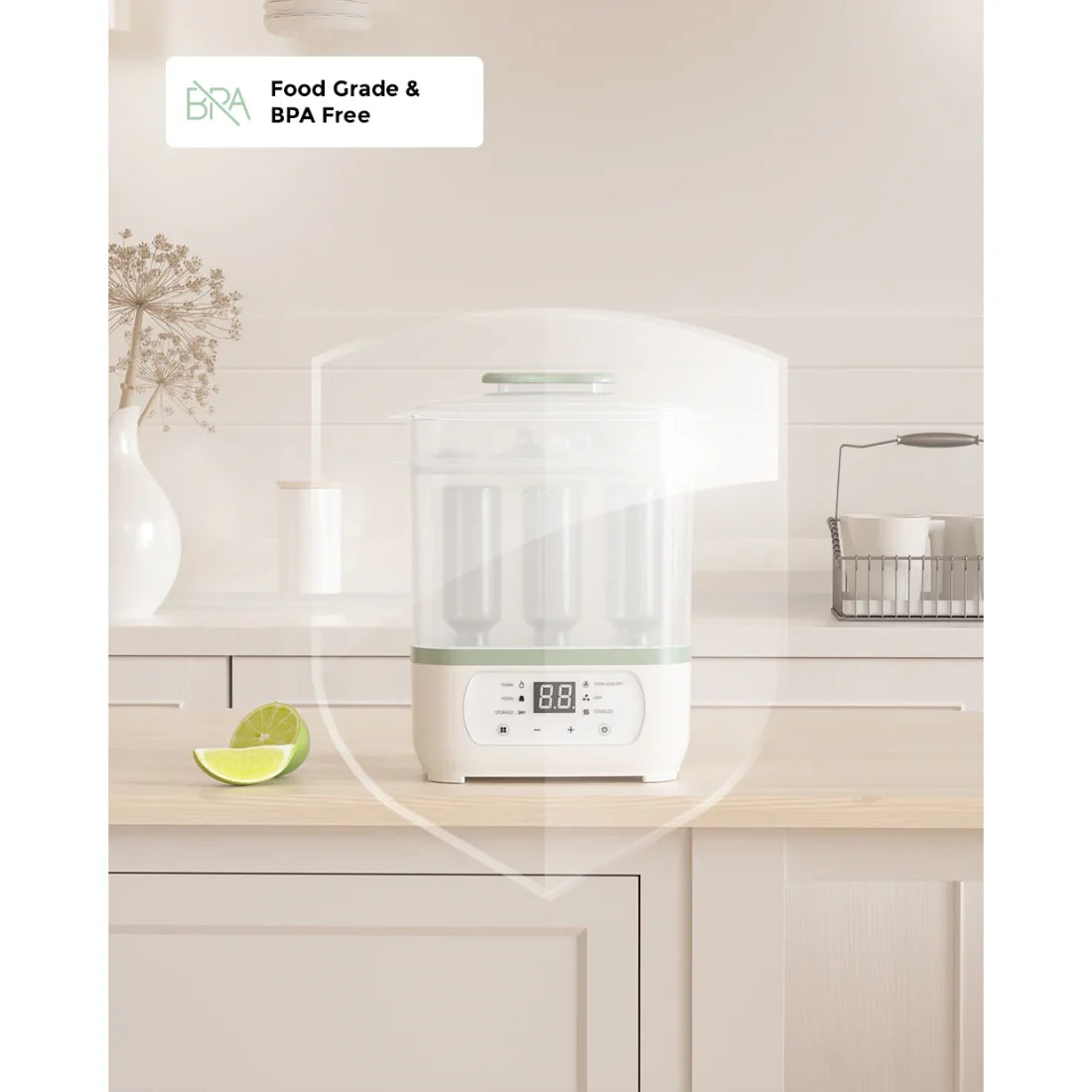 Momcozy 8-in-1 Baby Bottle Steam Sterilizer & Dryer