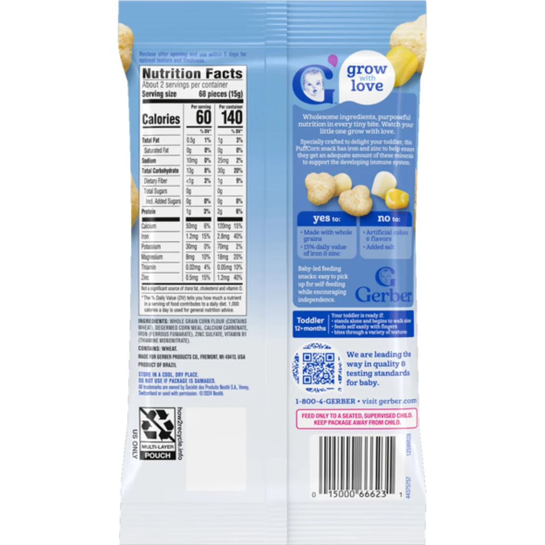 Gerber Puffcorn Classic Corn (35g)
