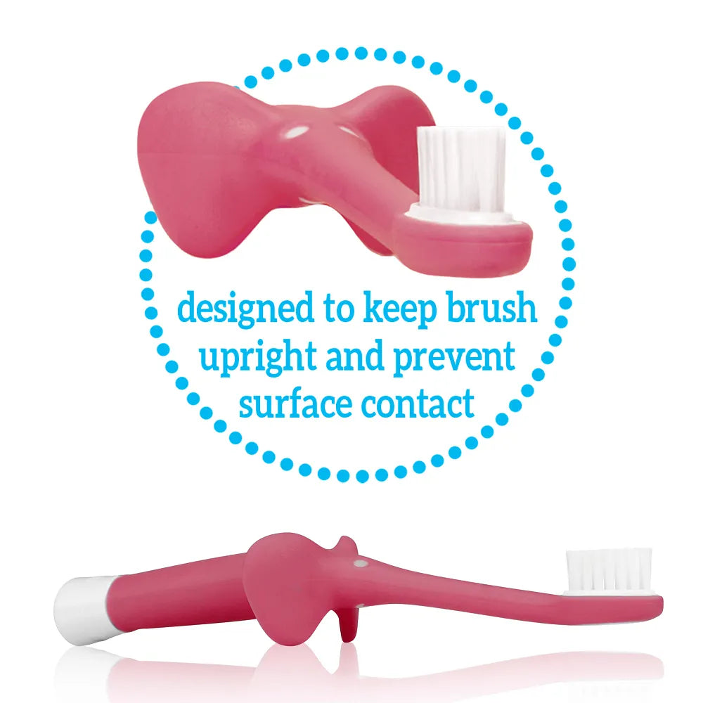 Dr. Brown’s™ Infant-to-Toddler Toothbrush, Elephant - Pink