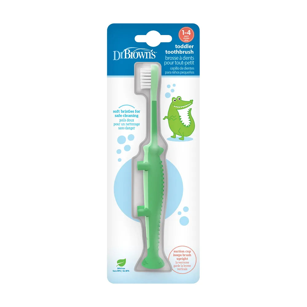 Dr Brown's Crocodile Toddler Toothbrush, 1-Pack