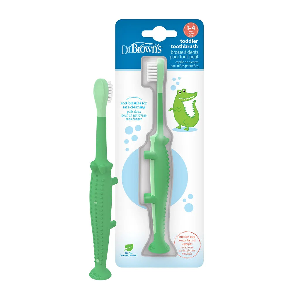 Dr Brown's Crocodile Toddler Toothbrush, 1-Pack
