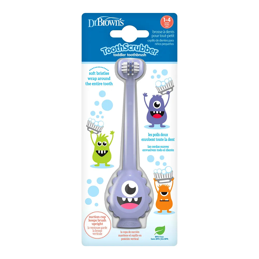 Dr Brown's ToothScrubber™ Toddler Toothbrush, 1-Pack - Purple