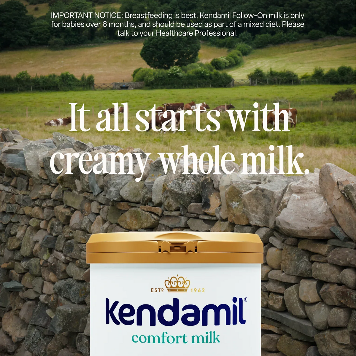 Kendamil Comfort Milk (0 to 12 Months) (800g) Kendamil