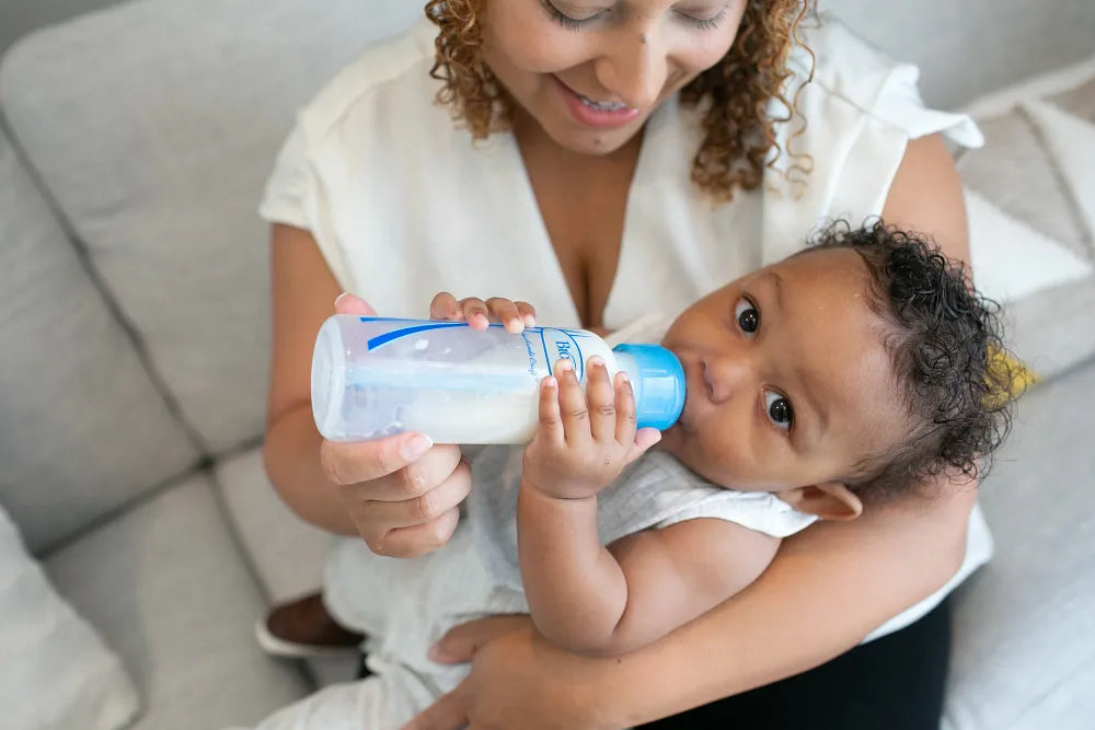 Dr. Brown's Natural Flow Anti-Colic Options+ Narrow Baby Bottle, 4 oz/120 ml, Blue, 2-Pack