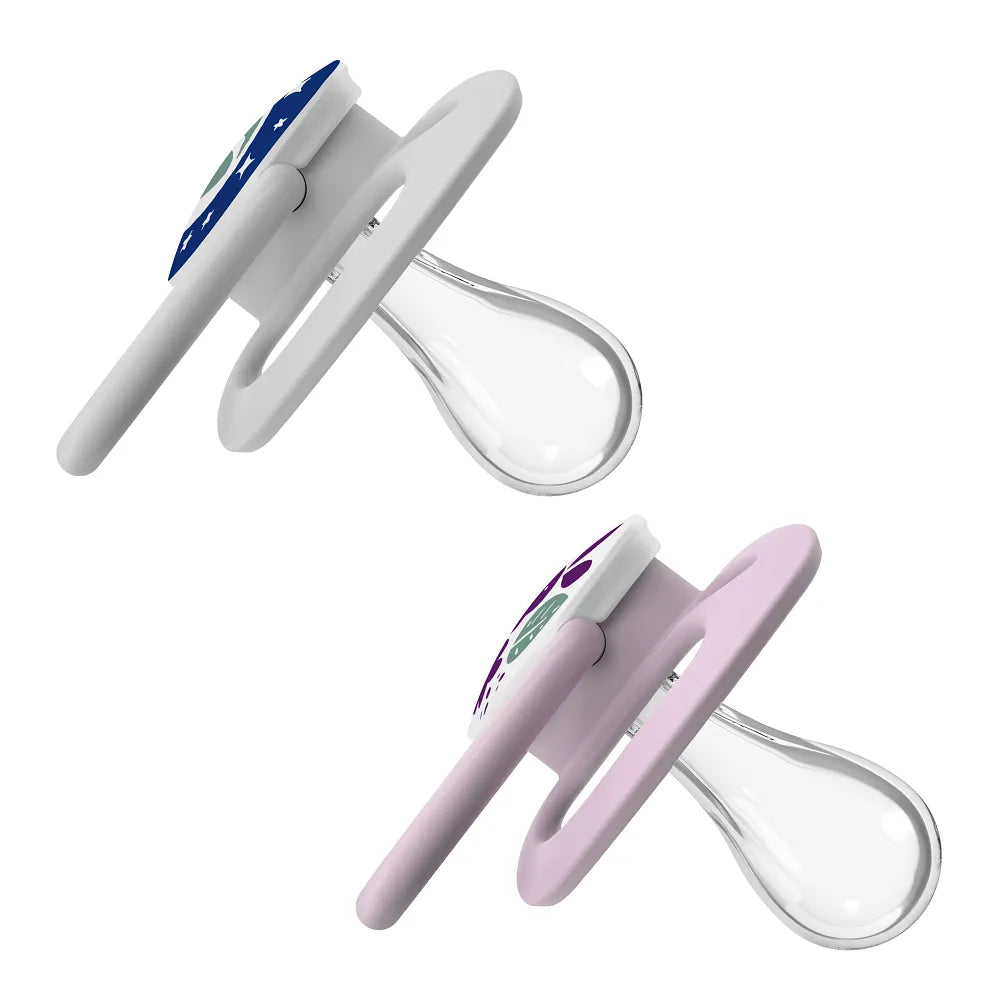Dr. Brown’s™ Advantage™ Pacifiers, Glow in the Dark, Purple Nature, Stage -2 (6-18 Months)