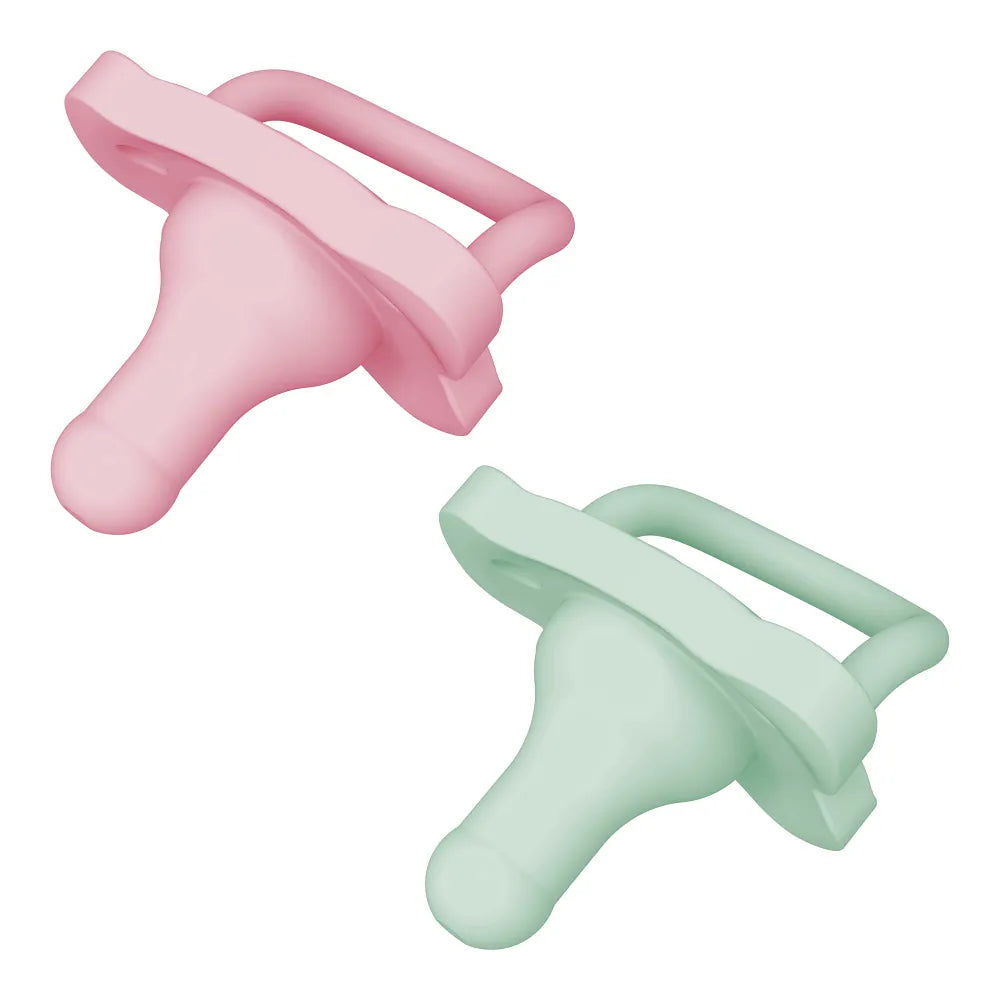 Dr. Brown’s® HappyPaci™ 100% Silicone One-Piece Pacifier, 2-Pack-Pink and Green