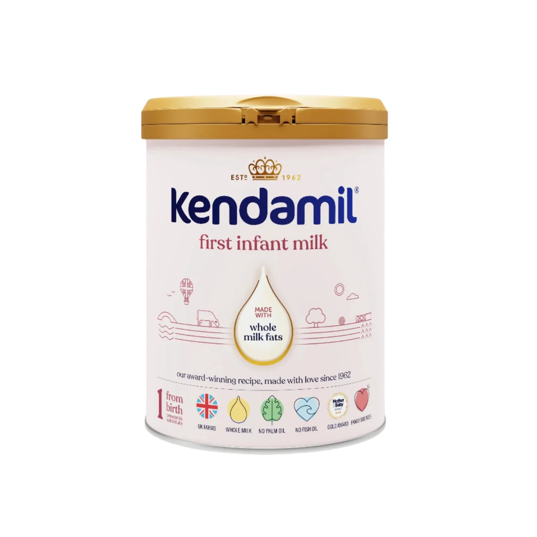 Kendamil Classic Whole Milk Stage 1 First Infant Milk (0-6 Months) (800g)