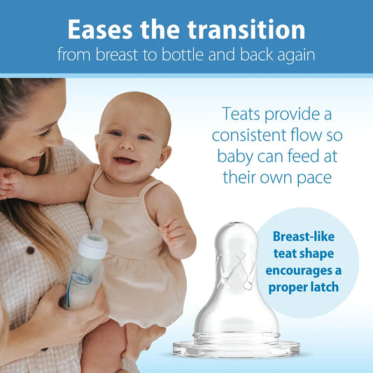 Dr. Brown's Natural Flow Standard Narrow Neck Nipple (Pack of 2)