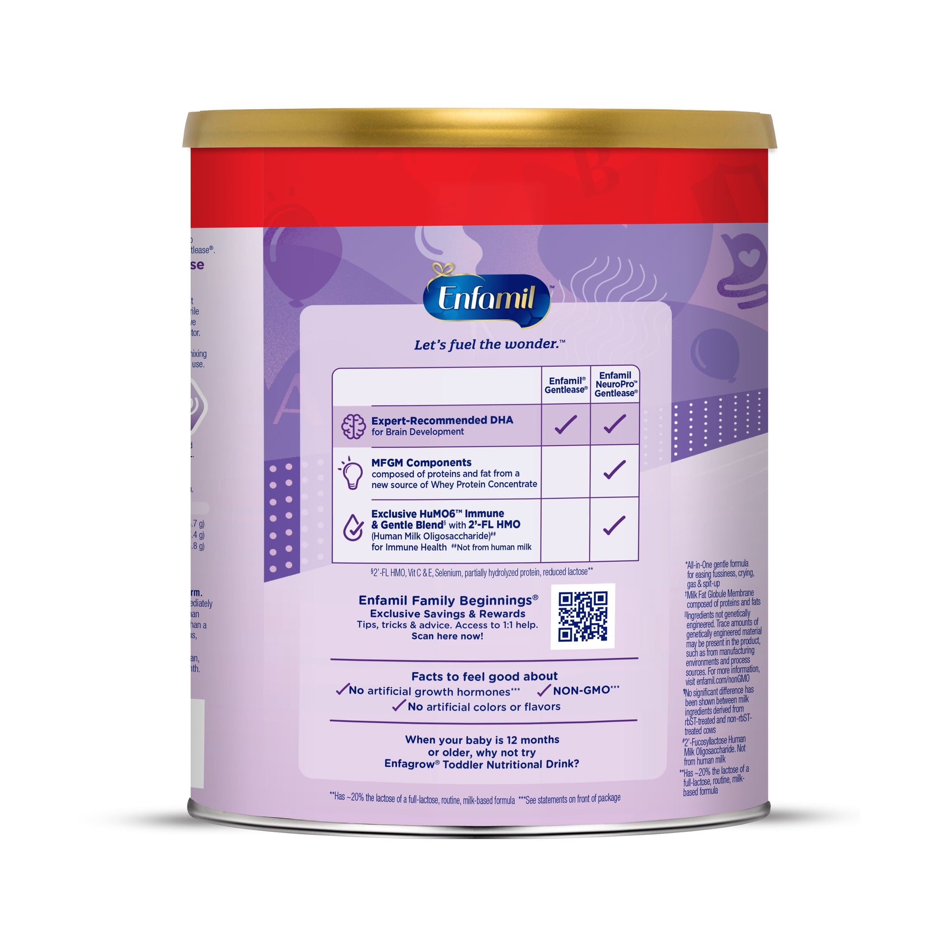 Enfamil NeuroPro Gentlease Baby Formula for Easing Fussiness, Gas, Spit-up in 24 Hrs, 35.3 Oz XL Value Can