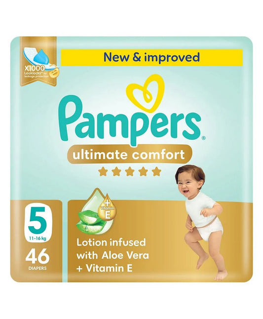 Pampers Ultimate Comfort Tape Style Diapers Size 5 46 Pieces 11–16kg dubai