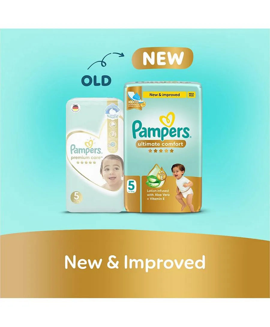 Pampers Ultimate Comfort Tape Style Diapers Size 5 46 Pieces 11–16kg dubai