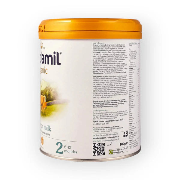Kendamil Organic Stage 2 Follow-on Milk, 6-12 Months, 800g