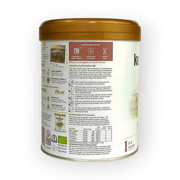 Kendamil Organic Stage 1 Infant Milk,From Birth, 800g